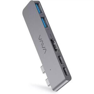 VAVA 5-in-2 USB-C Hub - Transfer, USB-C Port, HDMI Port 2 USB-A Ports